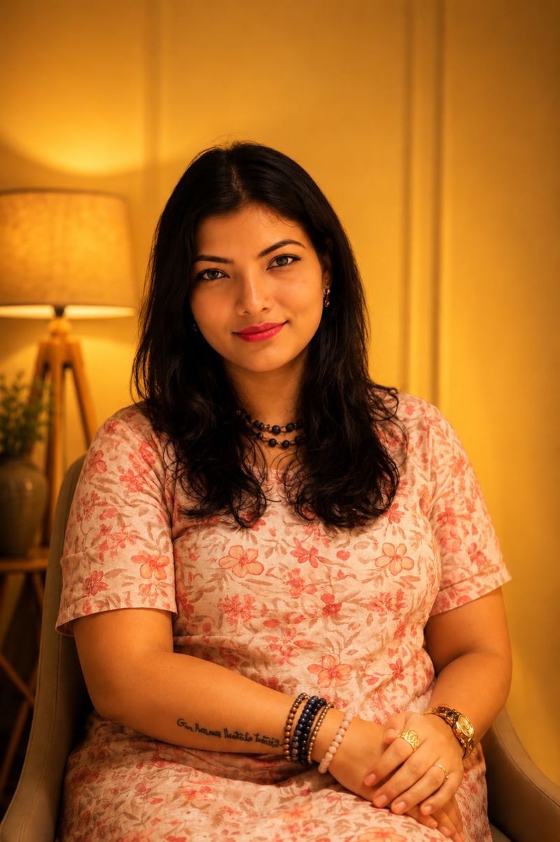 Portrait of Garima, founder of The Cosmic Alchemy